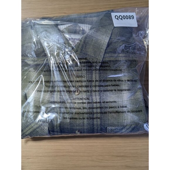 Vintage Wrangler Rugged Wear Thermal Lined Flannel Shirt Jacket Shacket Mens Lrg - Picture 15 of 15